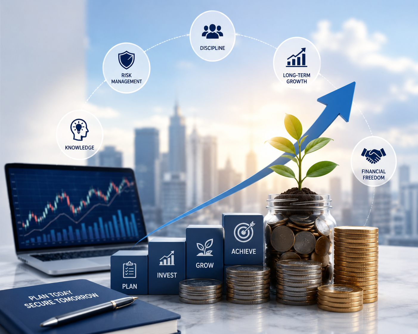 Financial growth chart